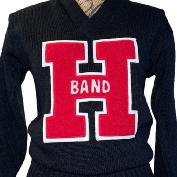 Vintage Coane of Philadelphia Big ‘H’ Band Letterman Wool Sweater - Picture 1 of 10